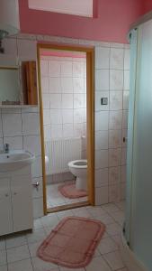 Koupelna v ubytování Apartmány-Zámecký Restaurant