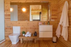 A bathroom at Cabanas de Canduas