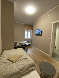 Postel nebo postele na pokoji v ubytování Apartament Kleopatra