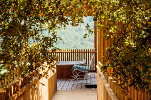 A balcony or terrace at Cabanas de Canduas