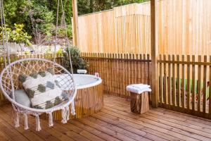 A garden outside Cabanas de Canduas