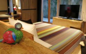 TV a/nebo společenská místnost v ubytování Hotel Bo
