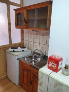 Η κουζίνα ή μικρή κουζίνα στο Apartament Florin