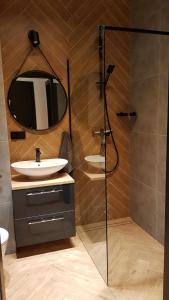 Kúpeľňa v ubytovaní Apartament Zamkowy