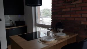 Kuchyňa alebo kuchynka v ubytovaní Apartament Zamkowy