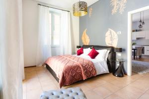 Un pat sau paturi într-o cameră la Relais Di Giada