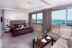 City Center Hotel Taksim İstanbul客房内的一张或多张床位