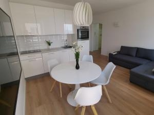 Kuchyňa alebo kuchynka v ubytovaní Marina Rijeka Center apartments