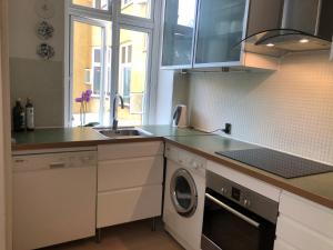 Kuchyň nebo kuchyňský kout v ubytování Historical appartment + 24 fotografií