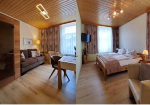 Postel nebo postele na pokoji v ubytování B&B Hotel das onkel fritz