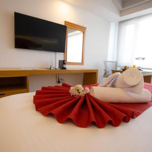 TV a/nebo společenská místnost v ubytování Hotel Horizon & Convention Center