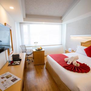 TV a/nebo společenská místnost v ubytování Hotel Horizon & Convention Center