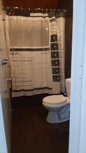 Koupelna v ubytování Hostal Dinamarca