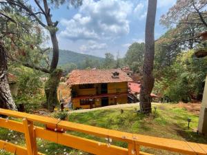 Loodusmaastik of the country house lähedal