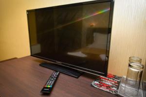A television and/or entertainment centre at Guest house VRAZHDEBNA