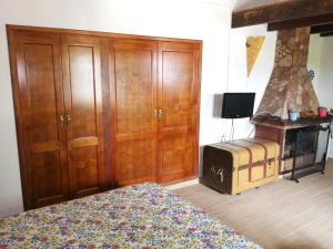 A television and/or entertainment centre at Casa Rural Aborigen Bimbache