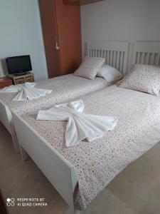 Postel nebo postele na pokoji v ubytování Apartamento San Sebastián de la Gomera