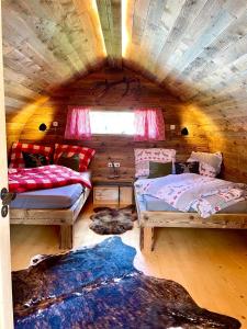Postel nebo postele na pokoji v ubytování Camping Lechtal