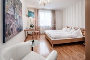 Voodi või voodid majutusasutuse Hotel Roter Turm toas