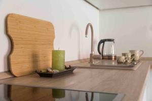 A kitchen or kitchenette at Stay Veszprèm, modern city center flat