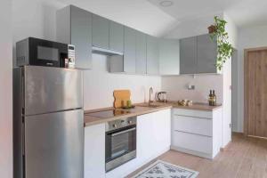 A kitchen or kitchenette at Stay Veszprèm, modern city center flat