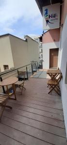 Balkón nebo terasa v ubytování Kraków Chilli Hostel