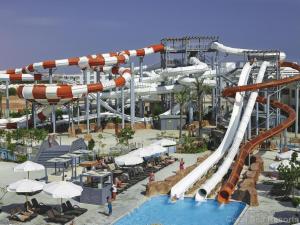 a large water park with a roller coaster at Coral Sea Waterworld Sharm El Sheikh in Sharm El Sheikh