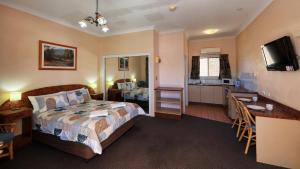 Postel nebo postele na pokoji v ubytování Townview Motel