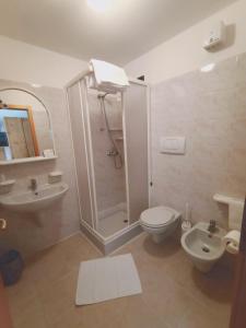 Koupelna v ubytování Hotel Cielo Blú