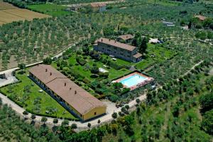 Letecký snímek ubytování Agriturismo Cortoreggio