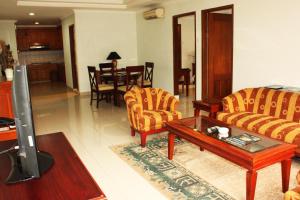 Posezení v ubytování Travellers Suites Serviced Apartments