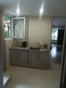 Kuchyň nebo kuchyňský kout v ubytování Tbilisi guesthouse Nini