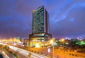 Nespecifikovaný výhled na destinaci Danang nebo výhled na město při pohledu z hotelu