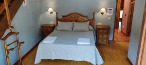 Hotel Rural el Arrabal Siguenza客房内的一张或多张床位