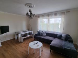Χώρος καθιστικού στο Ferienhaus mit Ausblick