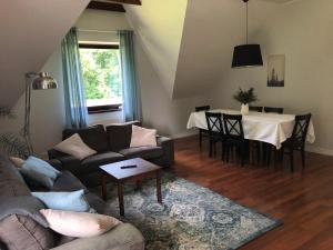 Χώρος καθιστικού στο Apartament Olszynka