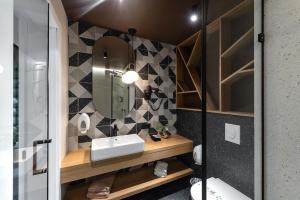 Koupelna v ubytování Stara Pravda Hotel