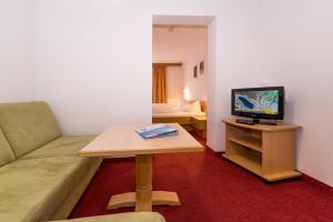 TV i/ili multimedijalni sistem u objektu Hotel Silvretta