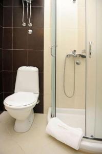 a bathroom with a toilet and a shower at Lux apartment A38, Kraljevi čardaci, Kopaonik in Kopaonik