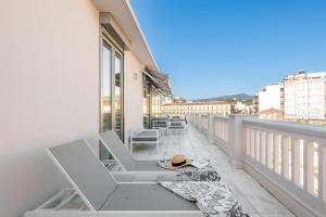 Balkón alebo terasa v ubytovaní Pinar Vip Class Malaga C/Alcazabilla