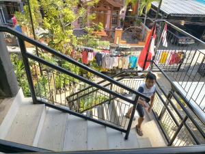 מרפסת או טרסה ב-Kendang Kempul Hostel