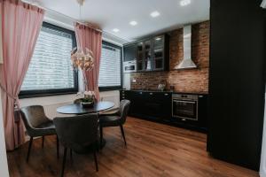 A kitchen or kitchenette at Apartmány Evia clinic