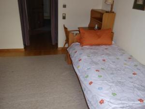 מיטה או מיטות בחדר ב-Landhotel Lindenhof Stadtsteinach