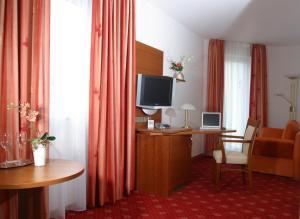 TV a/nebo společenská místnost v ubytování Hotel zur Pfalz
