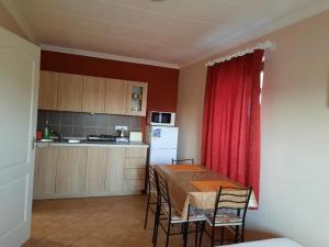 Kuchyň nebo kuchyňský kout v ubytování FLÓRA VENDÉGHÁZ A BALATONNÁL