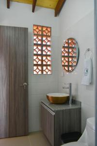 Kúpeľňa v ubytovaní Ecohotel Guaduales Pereira