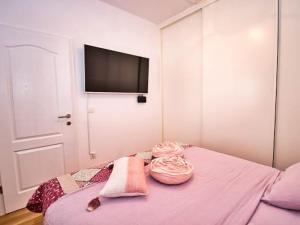 Postel nebo postele na pokoji v ubytování Beach House Calendula