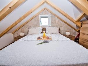 Postel nebo postele na pokoji v ubytování Beach House Calendula