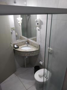 Salle de bains dans l'établissement Hotel Iguaçu