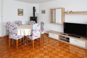 Televisyen dan/atau pusat hiburan di Apartment Hiša Korte
